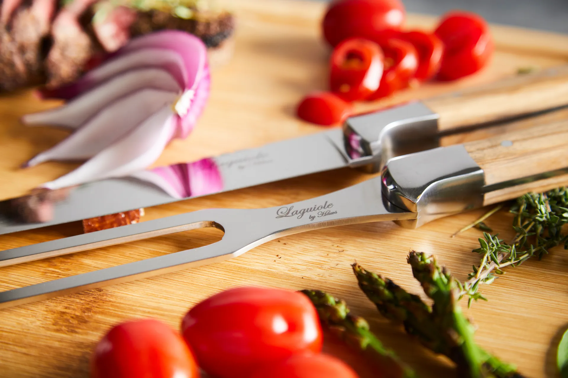 Set de trinchar Laguiole By Hâws, 2 piezas, Oliva Hâws