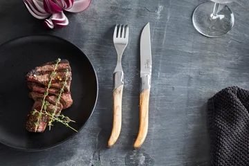 Tenedor para parrilla Laguiole By Hâws, pack de 6 - Oliva - Hâws