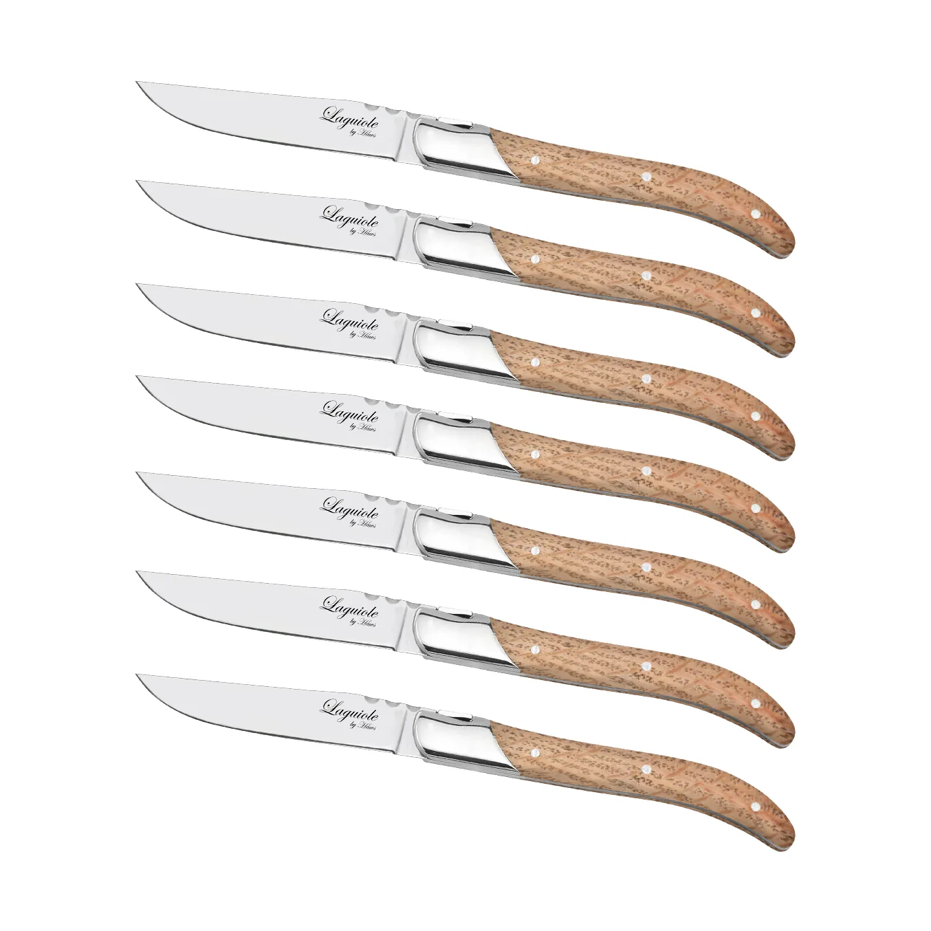 Tenedor para parrilla Laguiole By Hâws, pack de 6, Roble Hâws