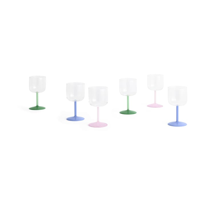 2 Copas de vino Tint 25 cl, Clear-jade light blue HAY
