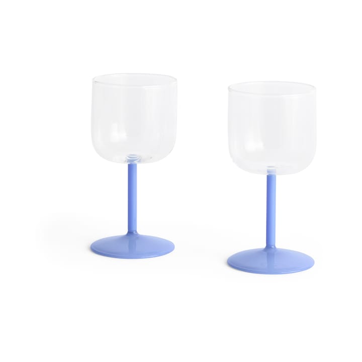 2 Copas de vino Tint 25 cl - Clear-jade light blue - HAY