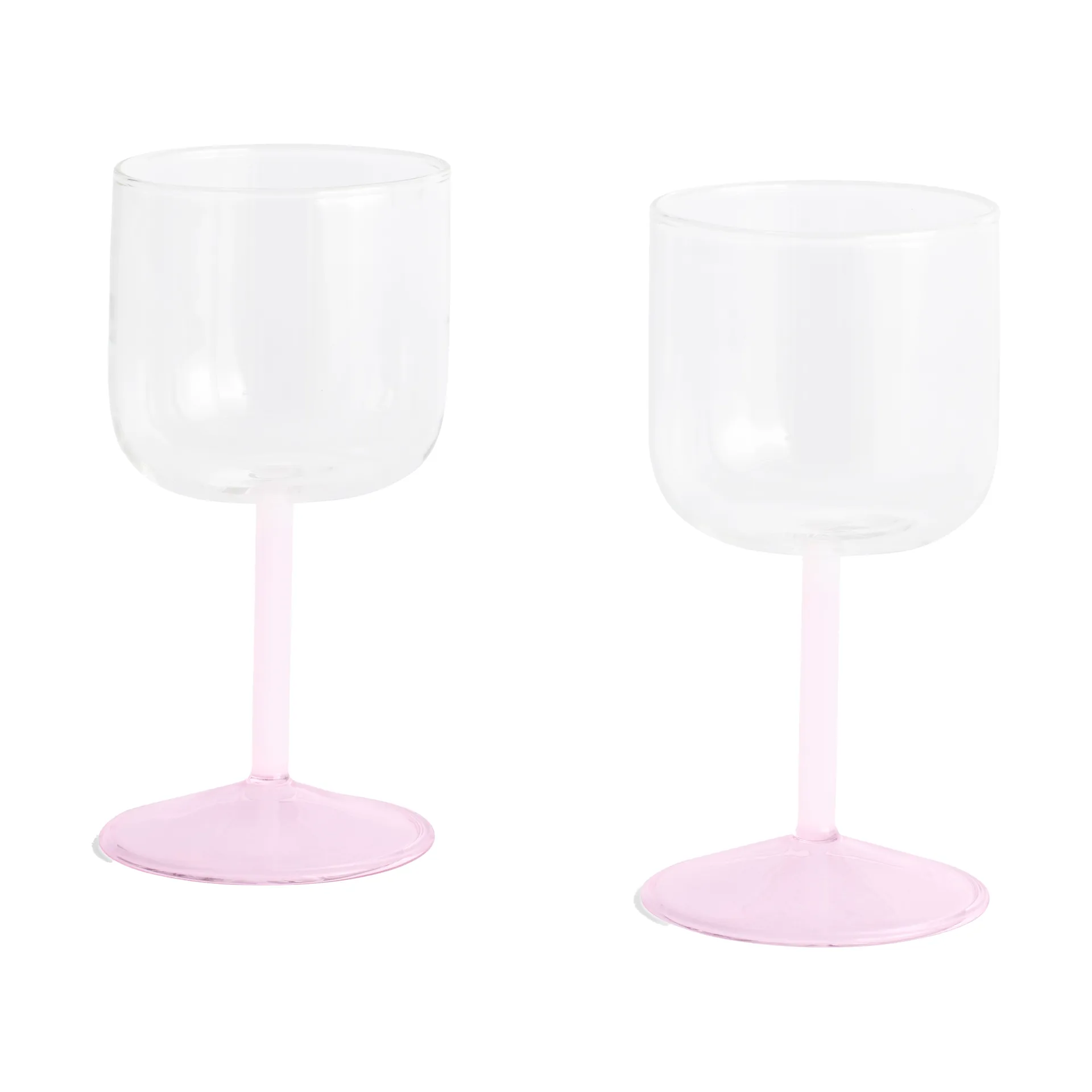 2 Copas de vino Tint 25 cl, Clear-jade light pink-light pink HAY