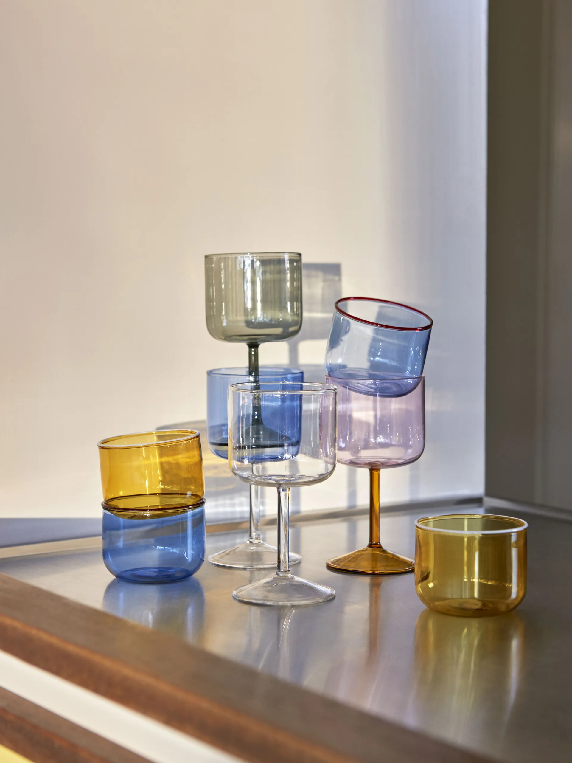 2 Copas de vino Tint 25 cl, transparente HAY