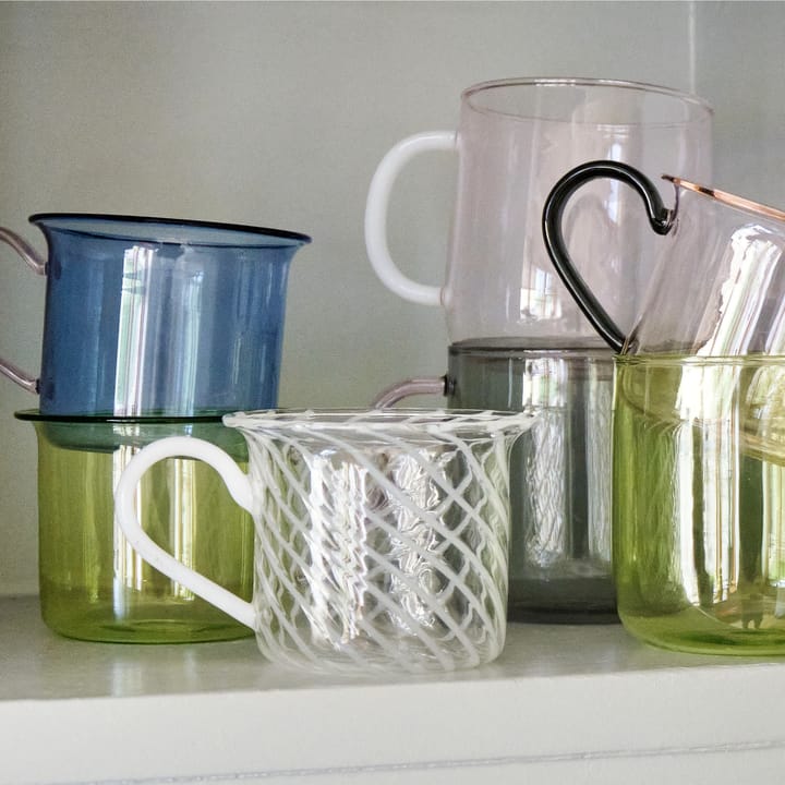 2 Mugs Borosilicate, Pink-white HAY