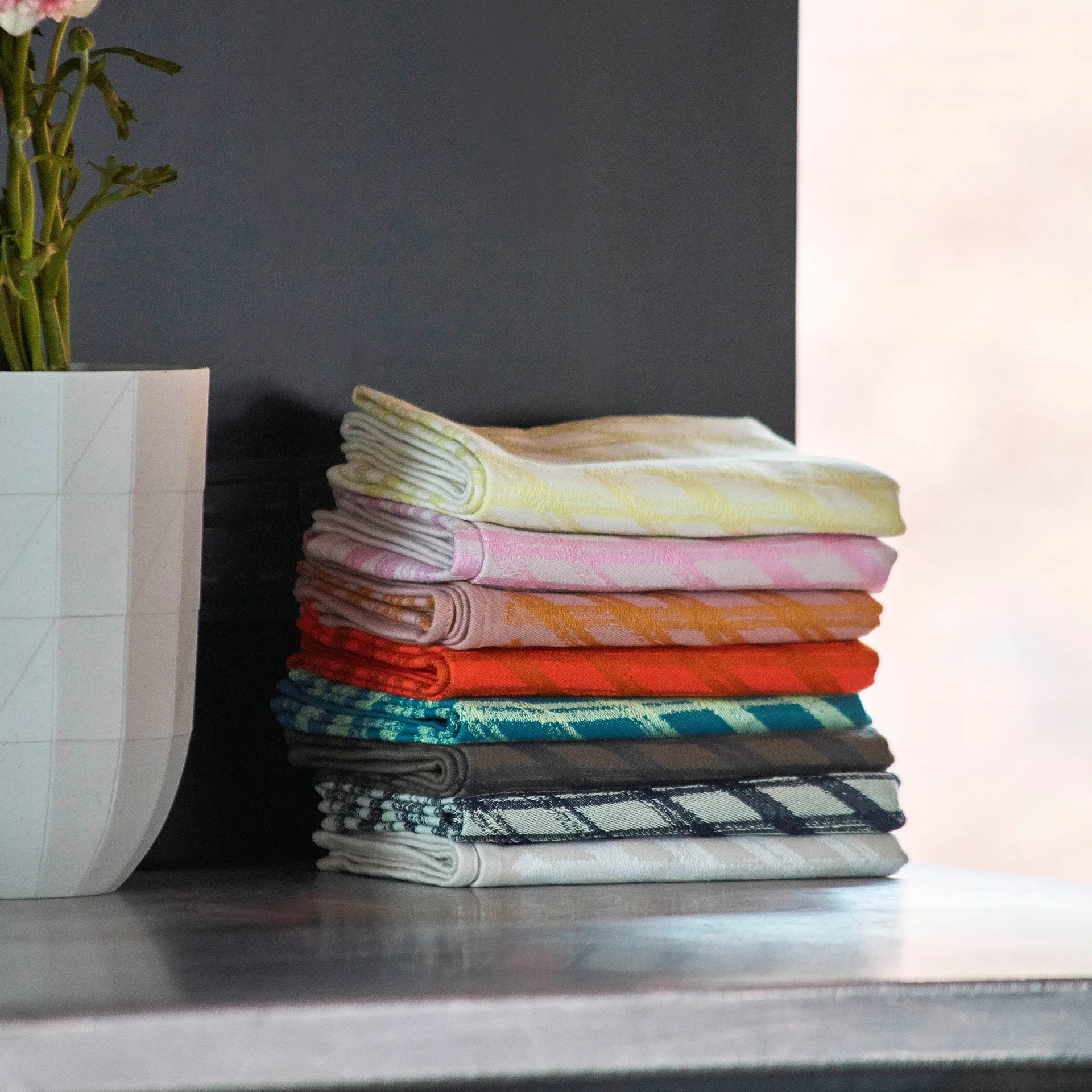 2 Paños de cocina Tea Towel Marker diamond, No 1 HAY