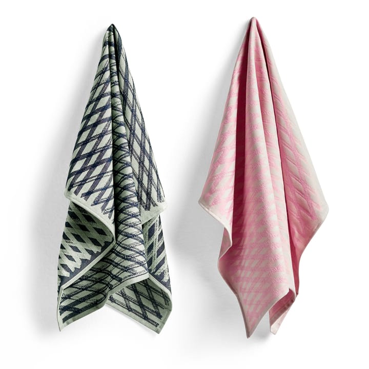 2 Paños de cocina Tea Towel Marker diamond, No 4 HAY