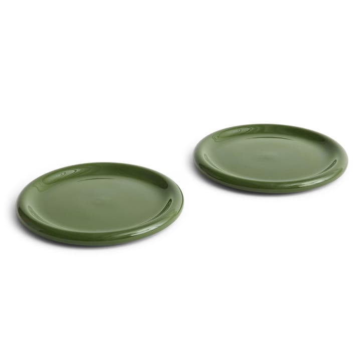 2 Platos Barro Ø24 cm - Green - HAY