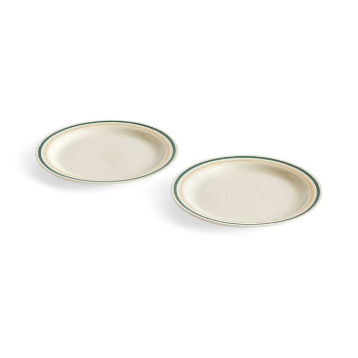 2 Platos Sobremesa Ø24,5 cm - Green-sand - HAY