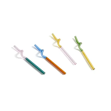 4 Pajitas Sip Spiral - Multi - HAY