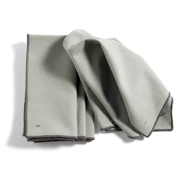 4 Servilletas de tela Contour 40x40 cm - Grey - HAY