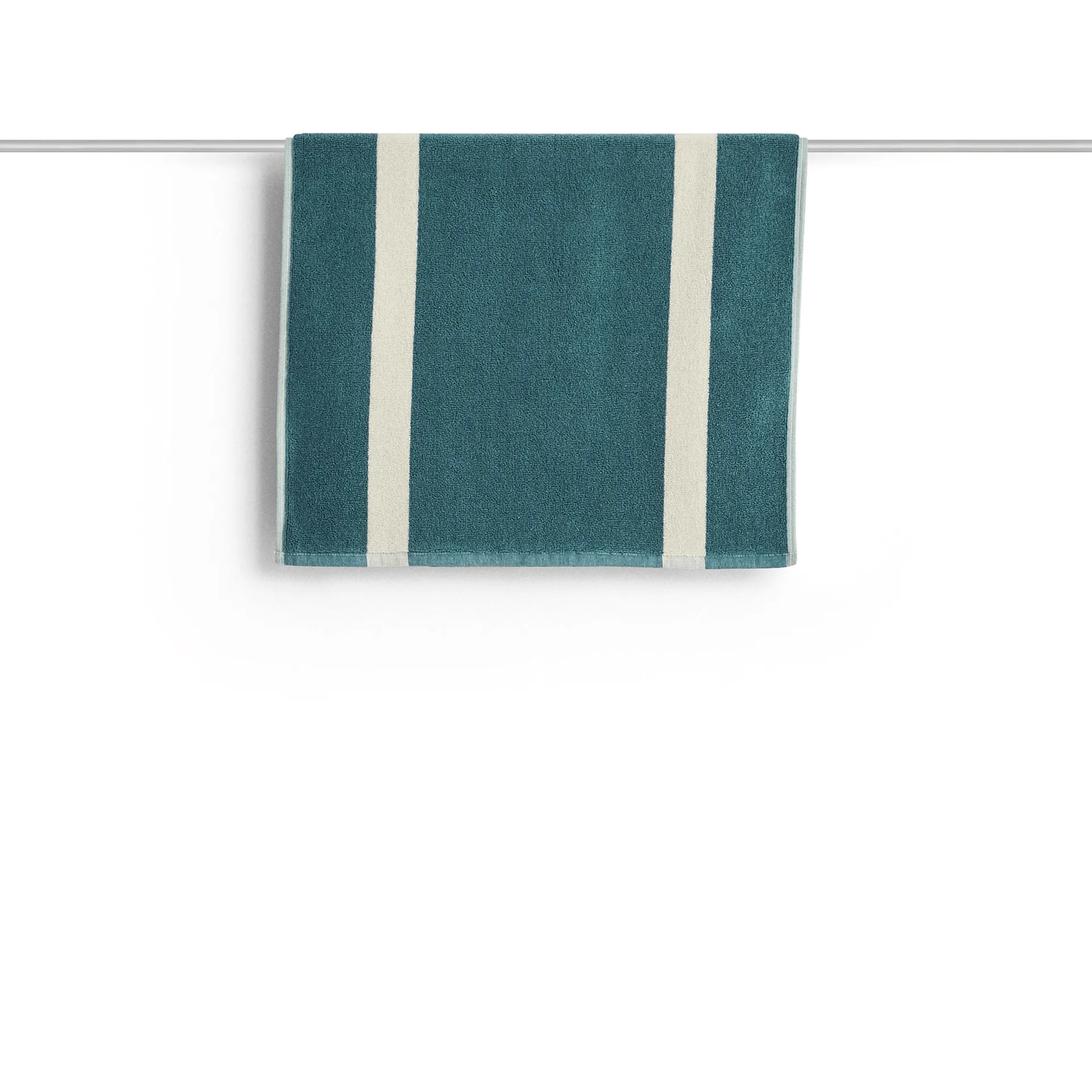 alfombra de baño Stripe, Petrol blue, 50x80 cm HAY