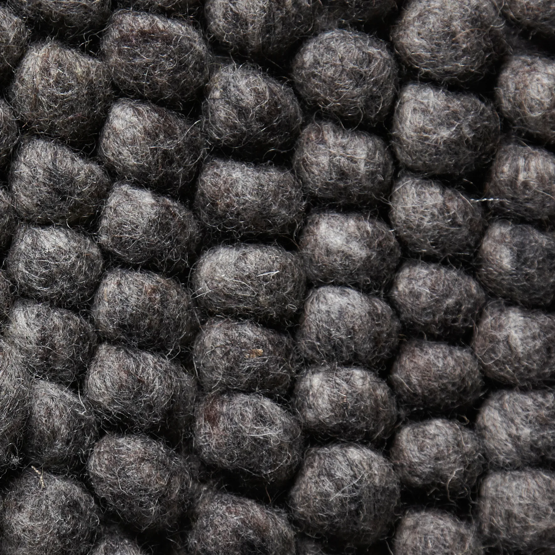 Alfombra de lana Peas 200x300 cm, Dark grey HAY