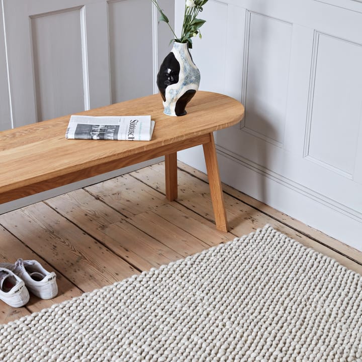 Alfombra de lana Peas 80 x 140 cm, Soft grey HAY