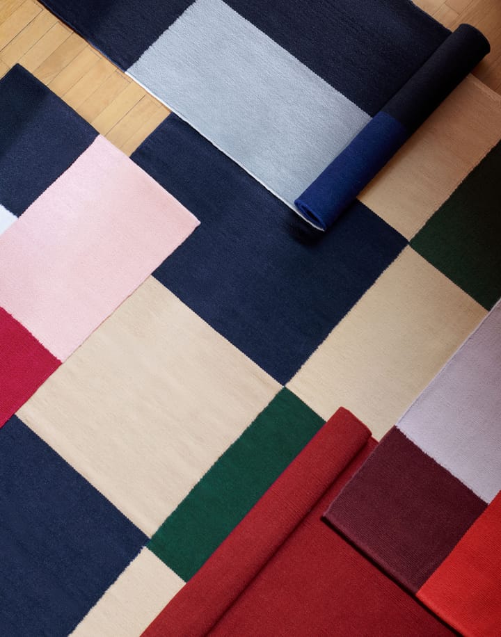 Alfombra Ethan Cook Flat Works 170x240 cm, Peach green check HAY