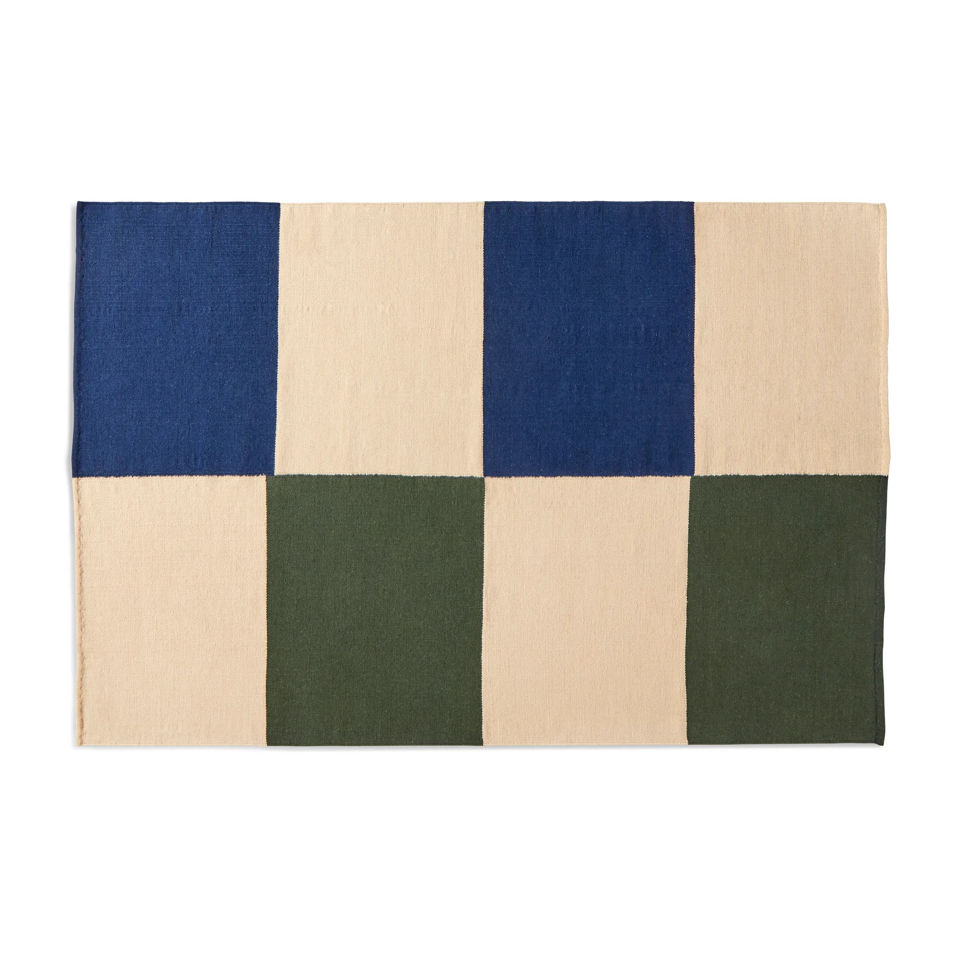 Alfombra Ethan Cook Flat Works 200x300 cm, Peach green check HAY