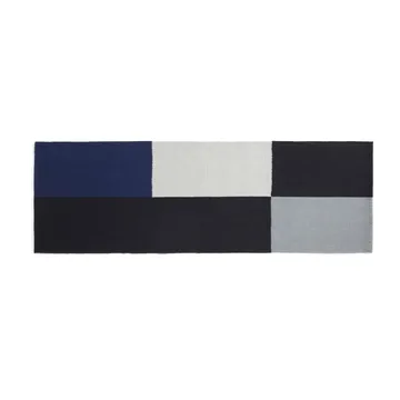 Alfombra Ethan Cook Flat Works 80x250 cm - Black-blue - HAY