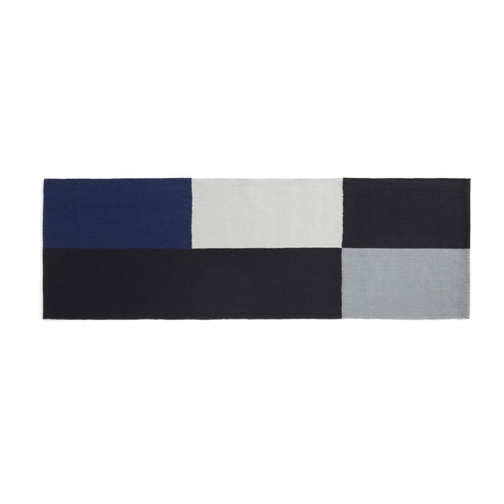 Alfombra Ethan Cook Flat Works 80x250 cm - Black-blue - HAY
