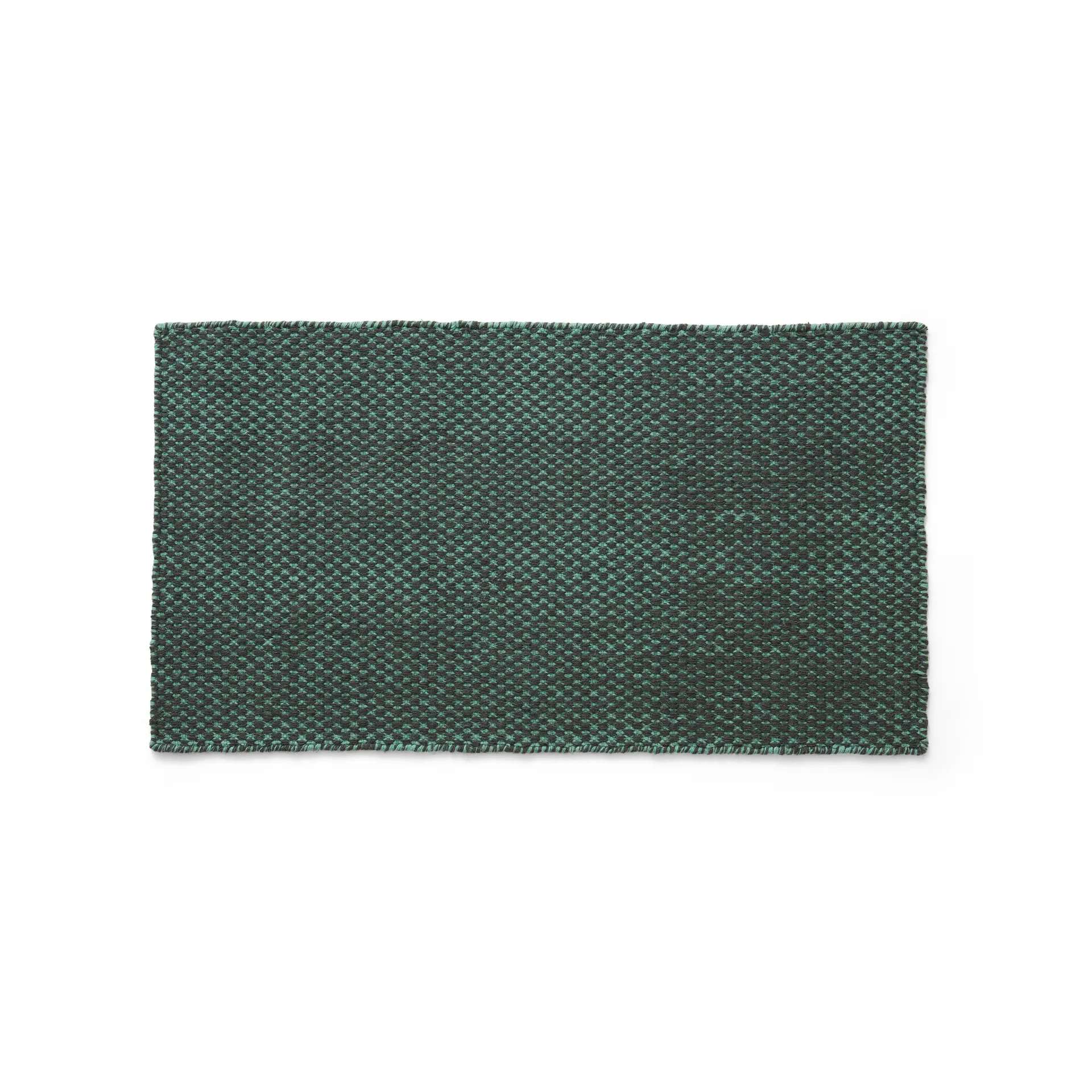 Alfombra kelim Moiré 52x95 cm, Emerald green HAY