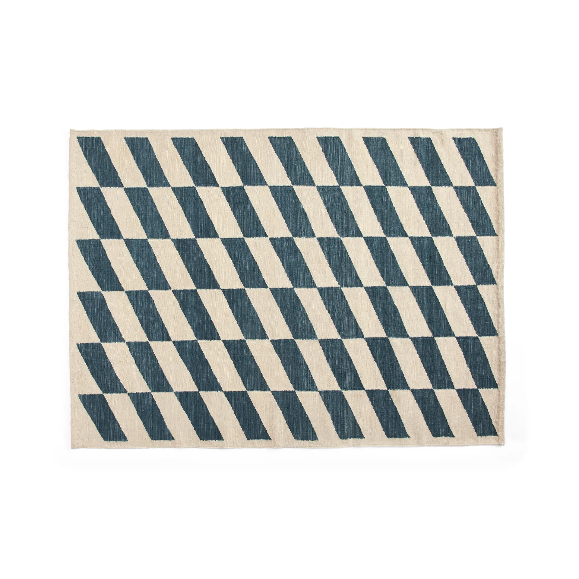 Alfombra Shift Kelim 140x200 cm, Blue HAY