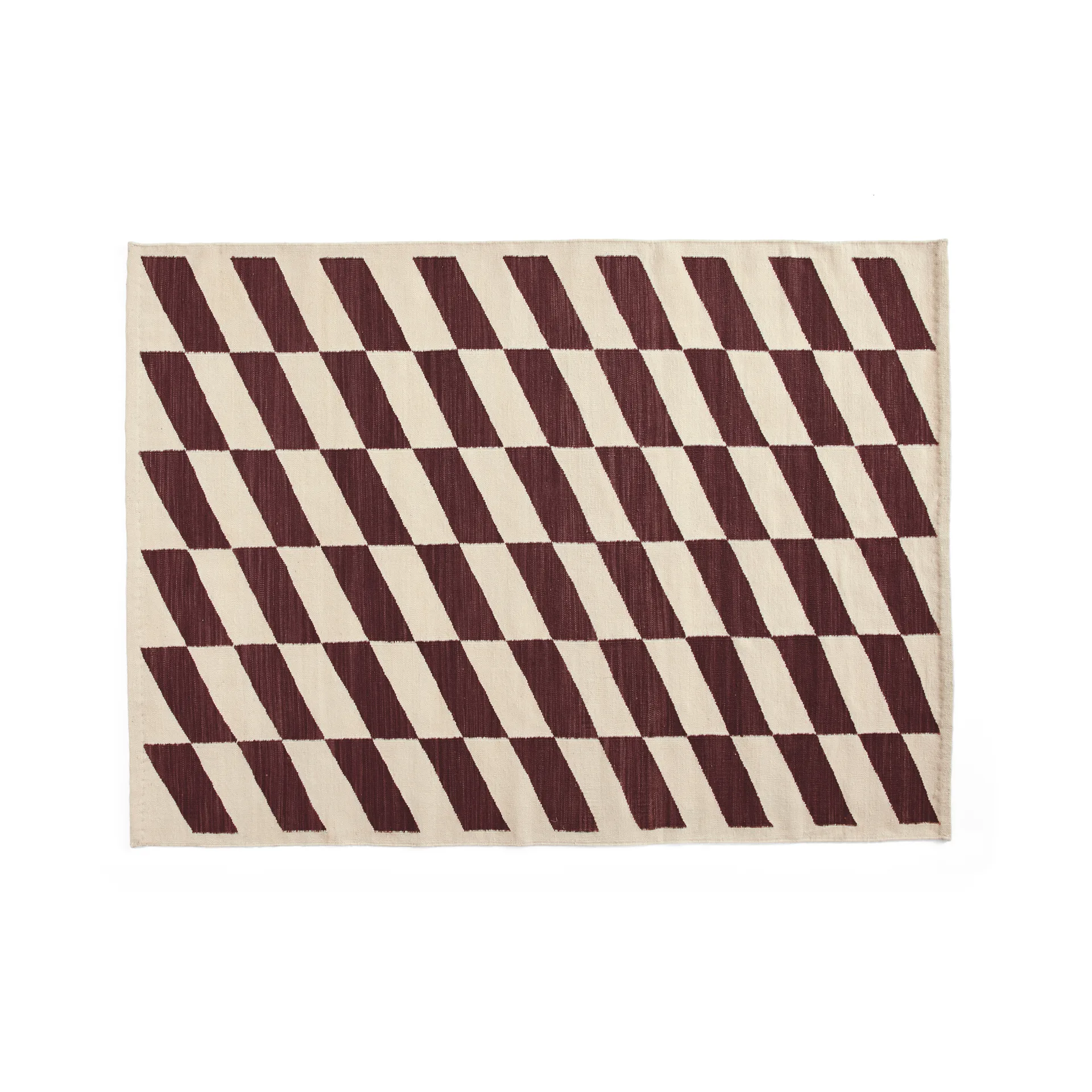 Alfombra Shift Kelim 140x200 cm, Burgundy HAY