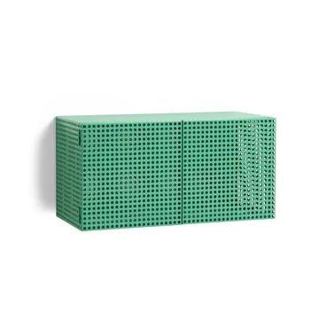 Armario de pared Perforated Cabinet smalll - Soft jade - HAY