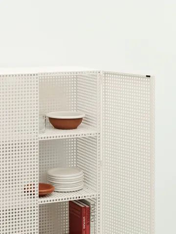 Armario Perforated Cabinet large - Eggshell - HAY