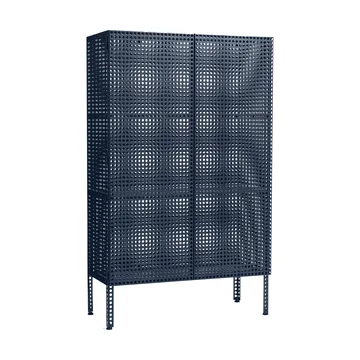 Armario Perforated Cabinet large - Steel blue - HAY