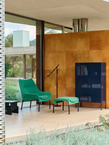 Armario Perforated Cabinet large - Steel blue - HAY