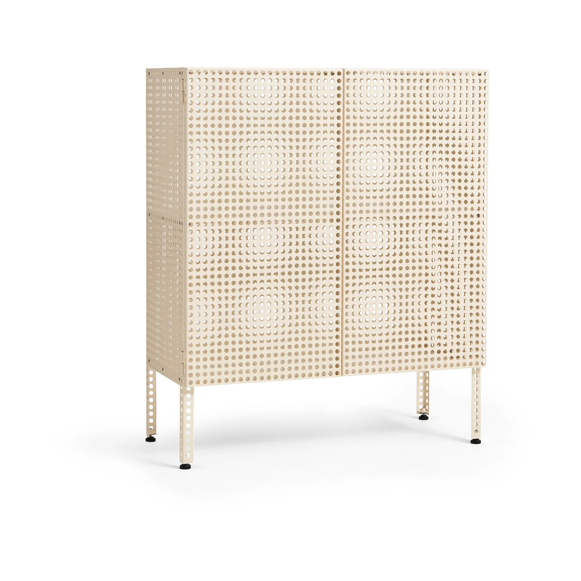 Armario Perforated Cabinet medium, Eggshell HAY