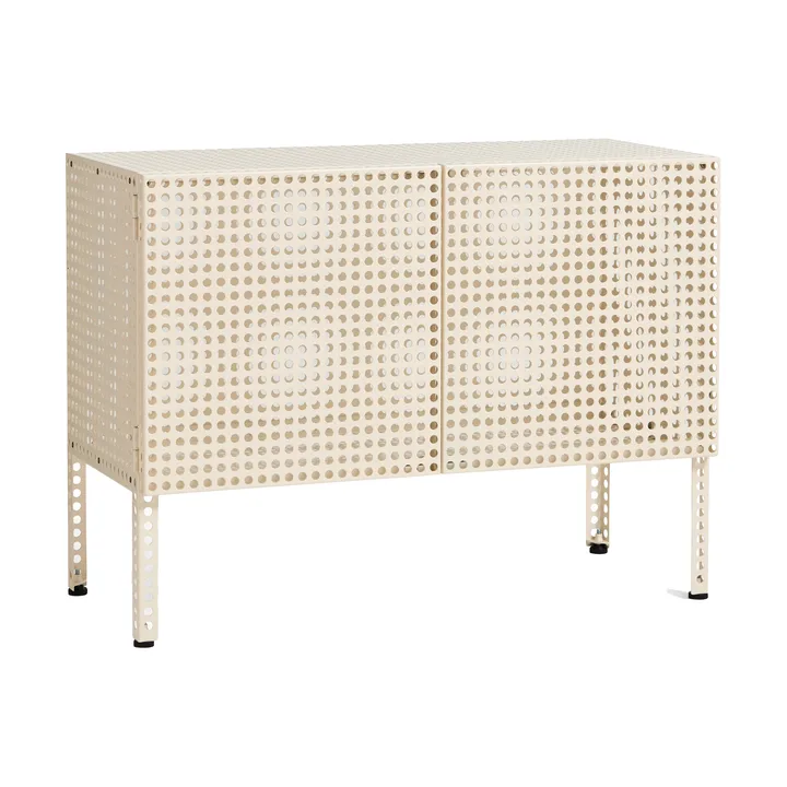 Armario Perforated Cabinet small - Eggshell - HAY