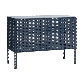 Armario Perforated Cabinet small - Steel blue - HAY