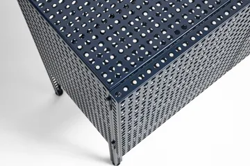 Armario Perforated Cabinet small - Steel blue - HAY