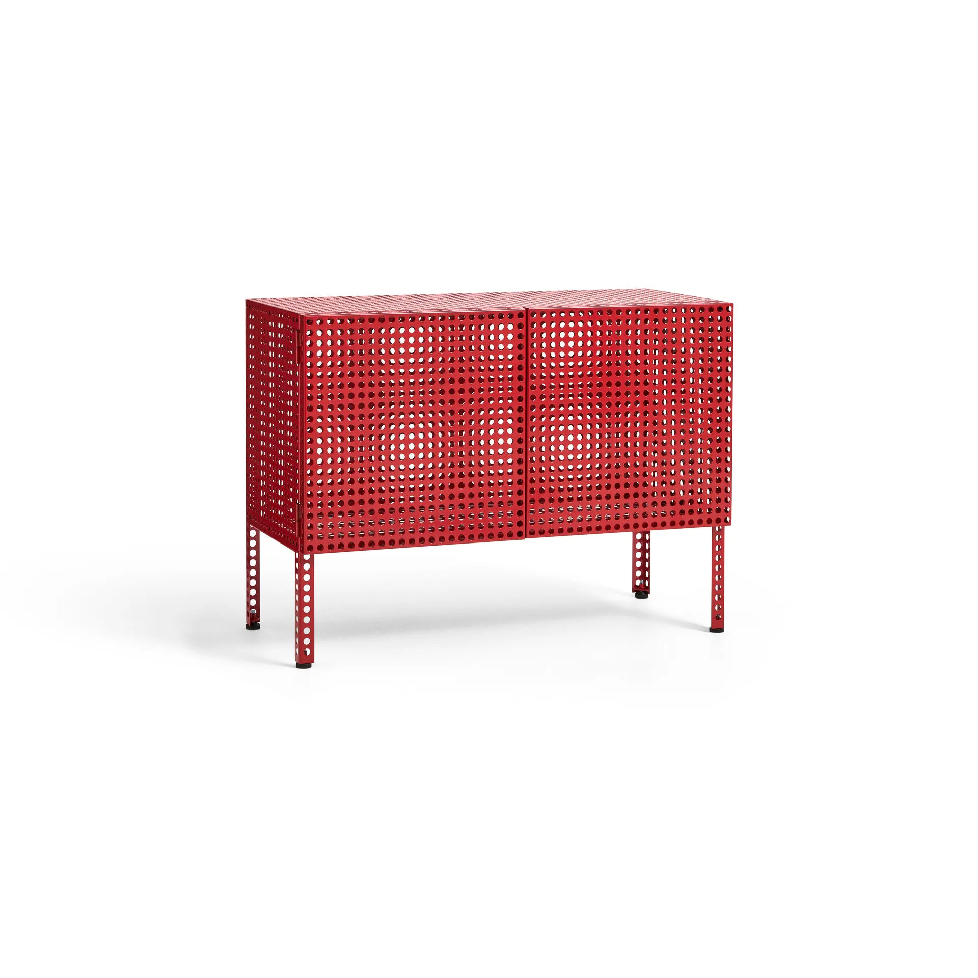 Armario Perforated Cabinet small, Wine red HAY