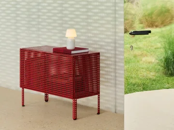 Armario Perforated Cabinet small - Wine red - HAY