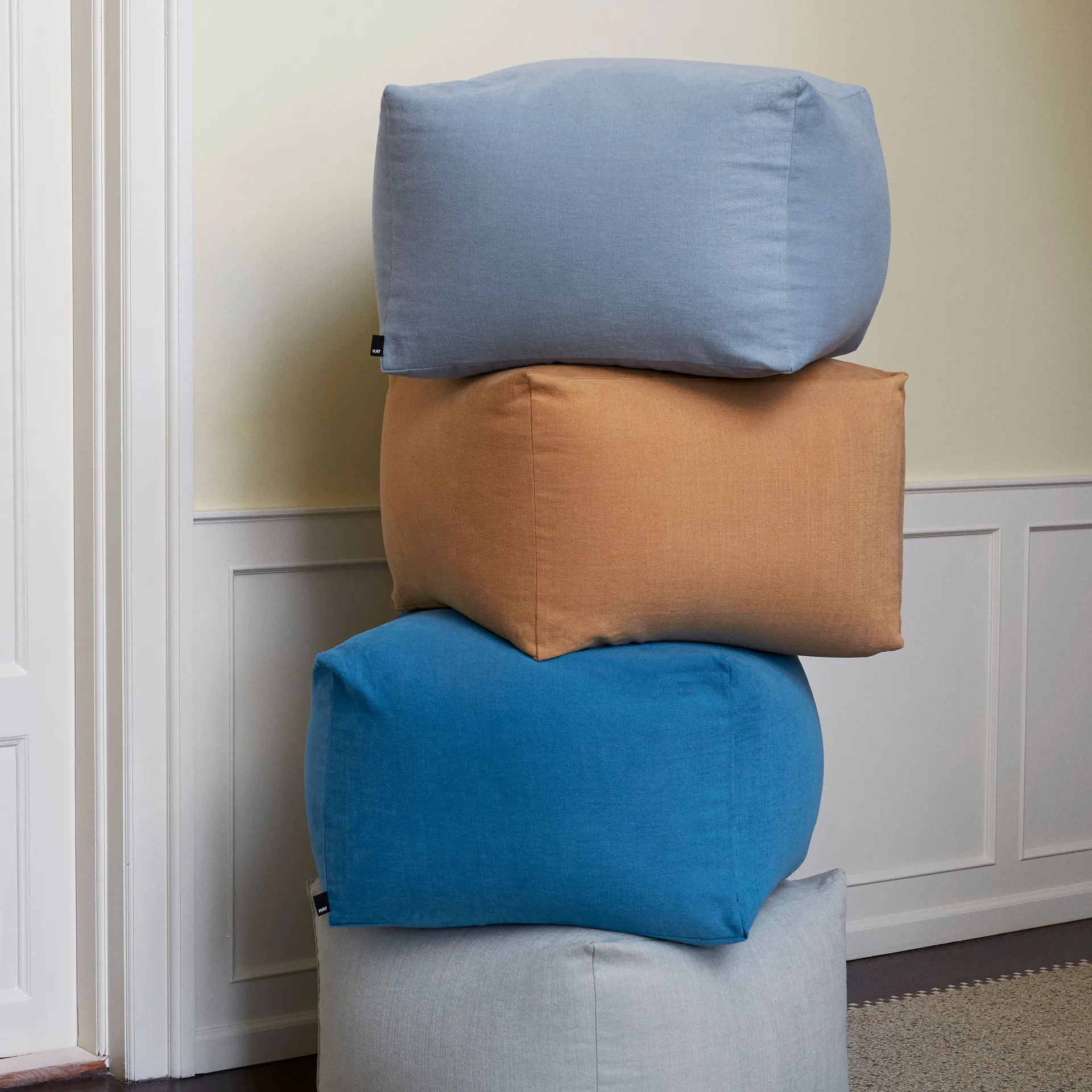 Asiento puff Pouf 59x59 cm, Mustard HAY