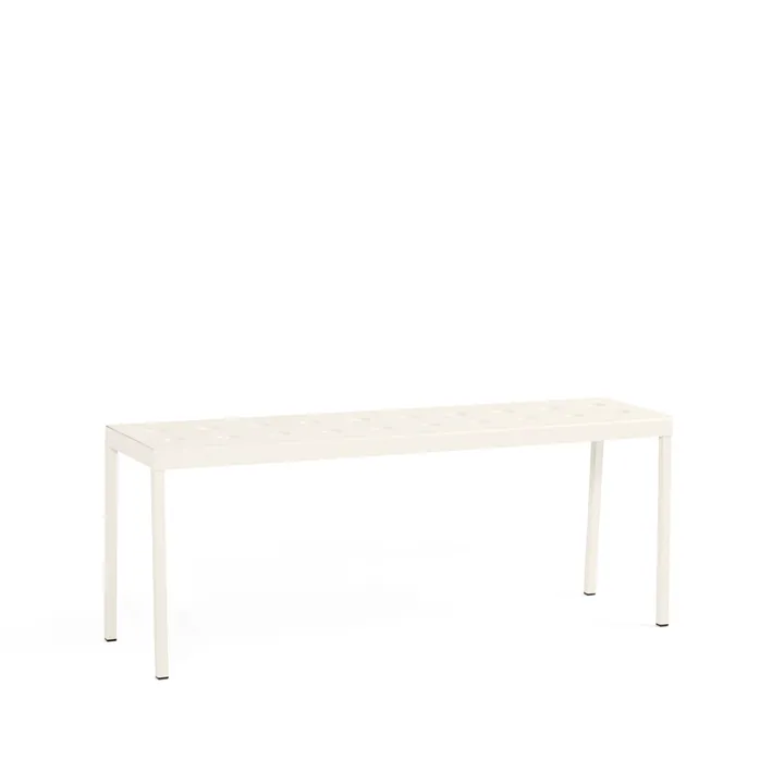 Banco Balcony - chalk beige, 119,5 cm - HAY