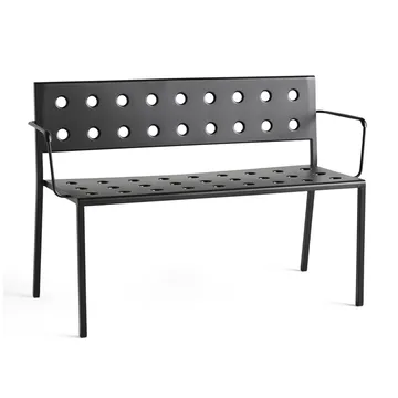 Banco Balcony Dining con reposabrazos 121x52 cm - Antracita - HAY