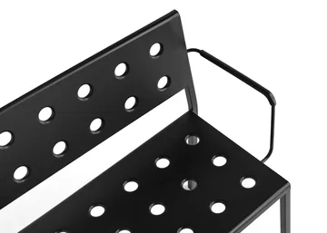 Banco Balcony Dining con reposabrazos 121x52 cm - Antracita - HAY