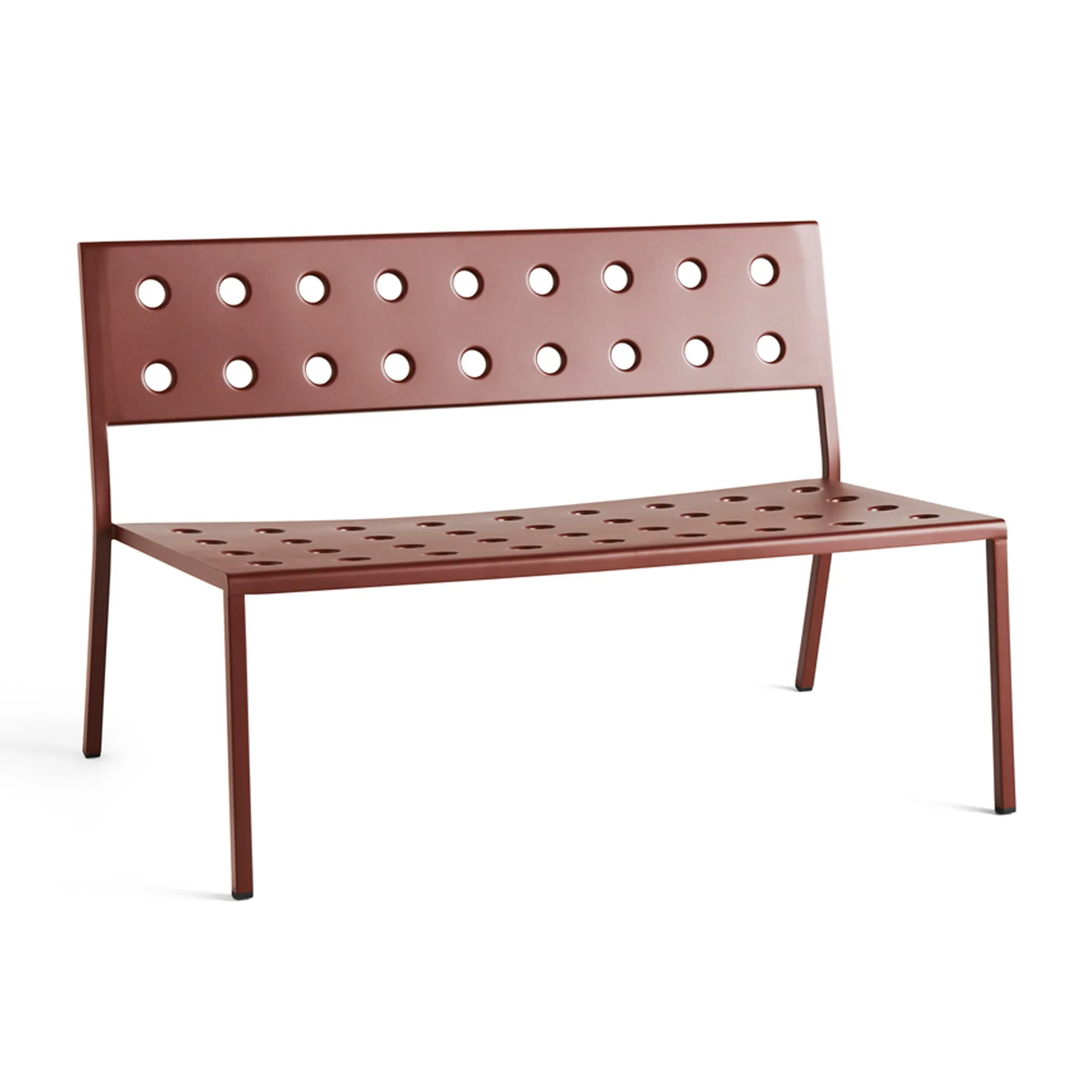 Banco Balcony Lounge 113,5×69 cm, Rojo hierro HAY