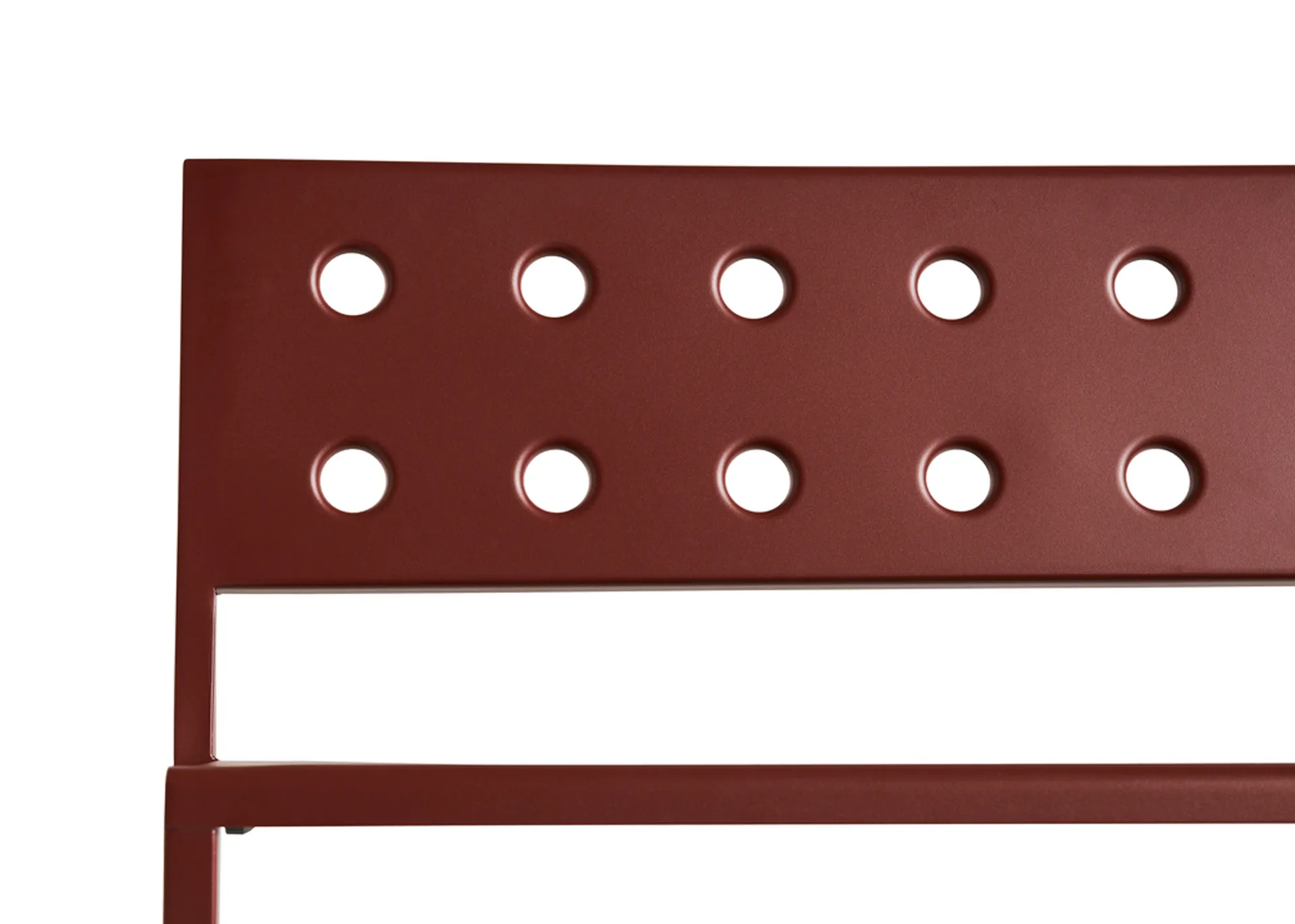 Banco Balcony Lounge 113,5×69 cm, Rojo hierro HAY