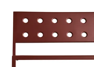 Banco Balcony Lounge 113,5×69 cm - Rojo hierro - HAY