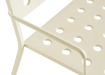 Banco Balcony Lounge con reposabrazos 121,5×69 cm - Beige tiza - HAY