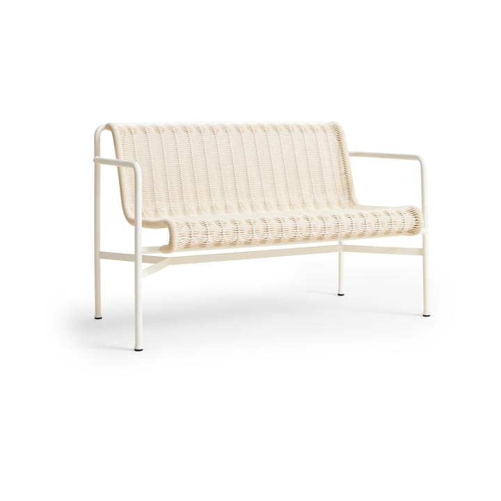 Banco con reposabrazos Palissade Cord Dining   - Cream white - HAY
