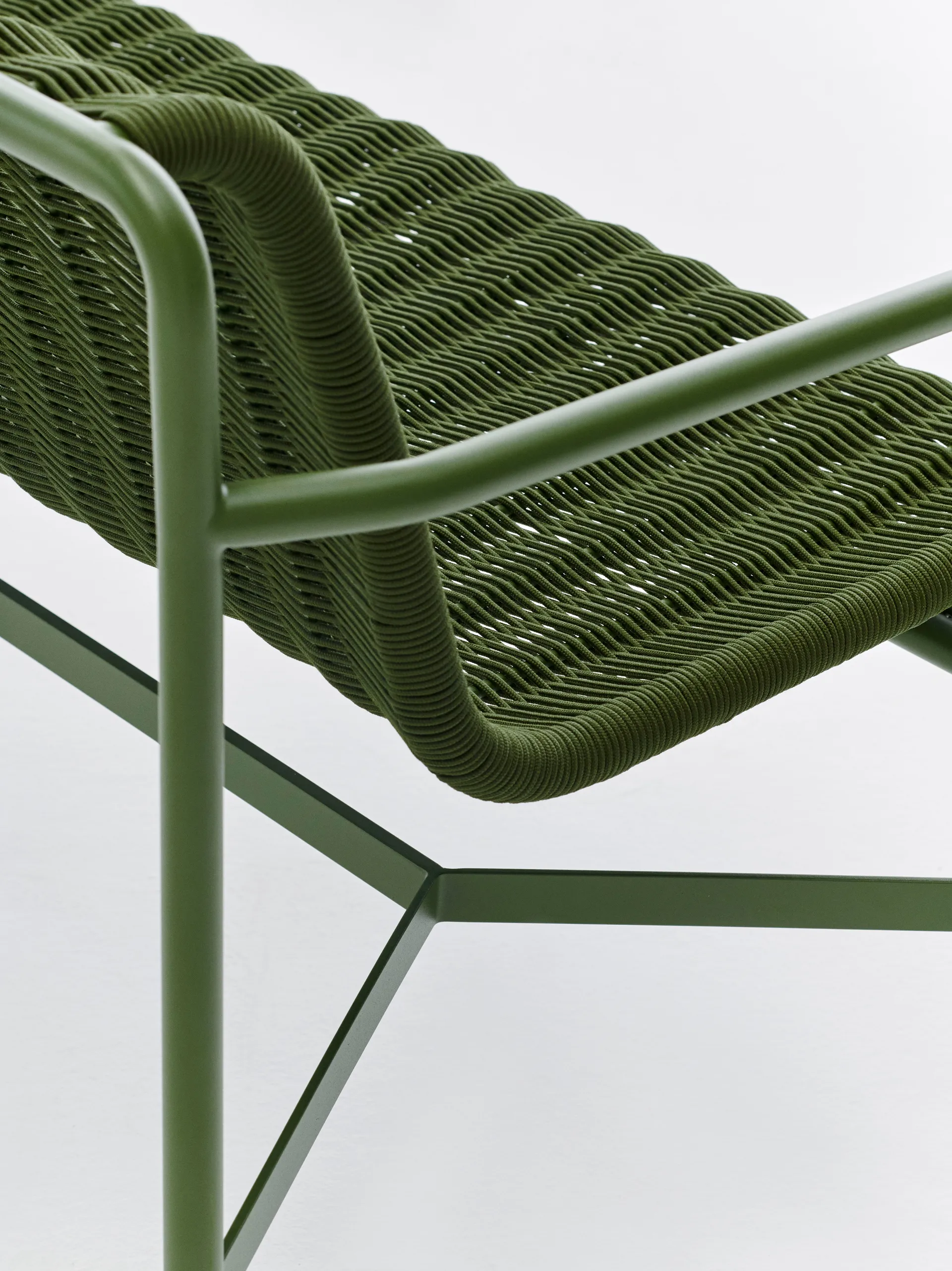 Banco con reposabrazos Palissade Cord Dining, Olive HAY