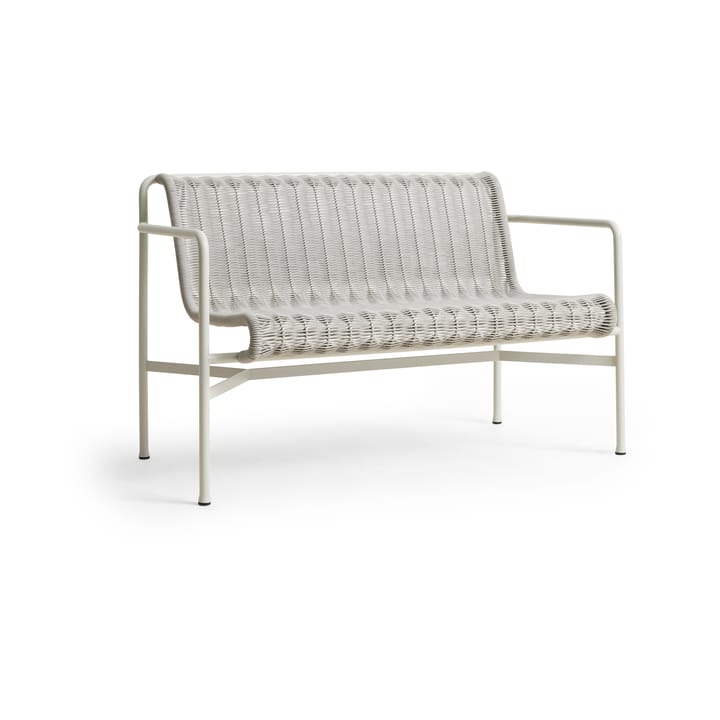 Banco con reposabrazos Palissade Cord Dining   - Sky grey - HAY