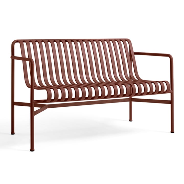 Banco con reposabrazos Palissade Dining   - Iron red - HAY