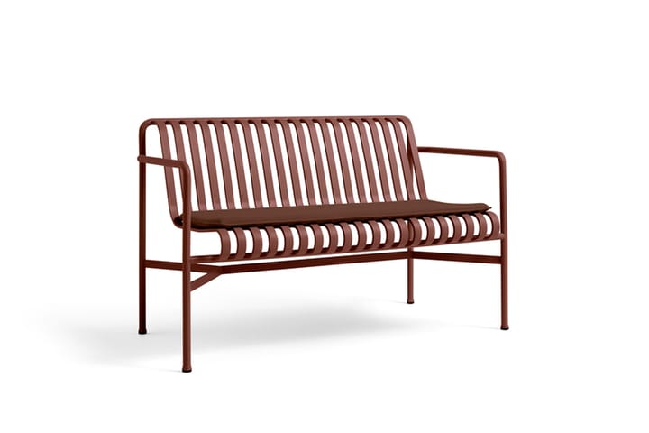 Banco con reposabrazos Palissade Dining  , Iron red HAY