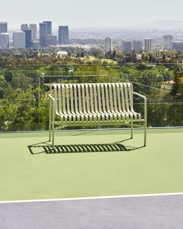 Banco con reposabrazos Palissade Dining   - Sky grey - HAY