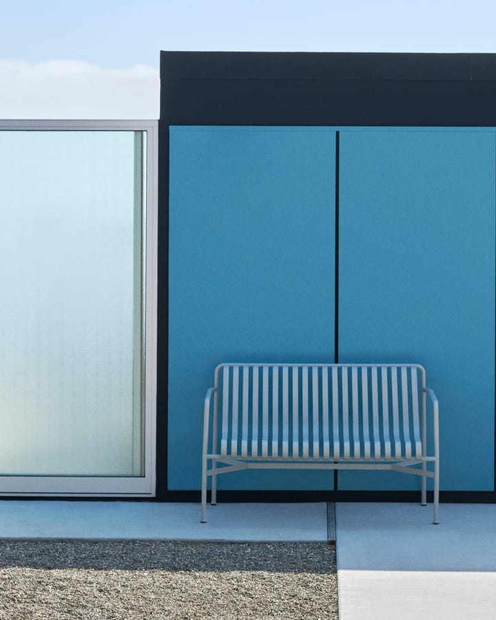 Banco con reposabrazos Palissade Dining  , Sky grey HAY