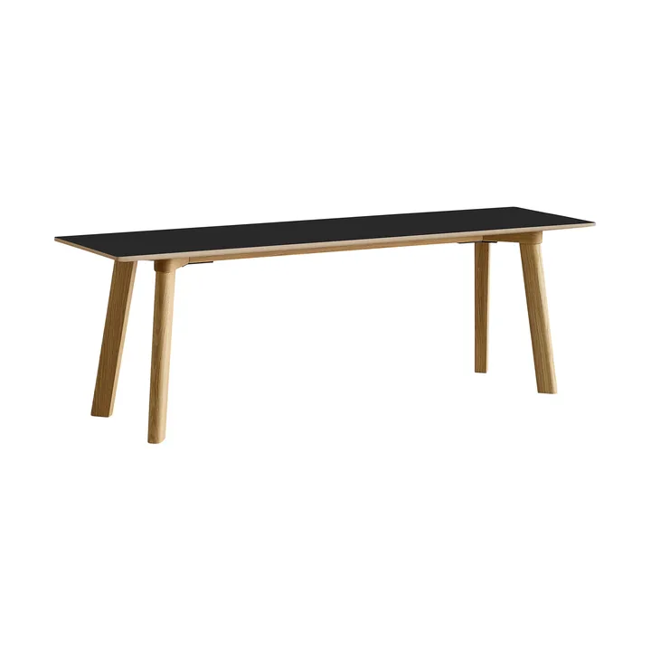 Banco CPH215 Deux 2.0, 140 cm - Black laminate-lacquered oak - HAY
